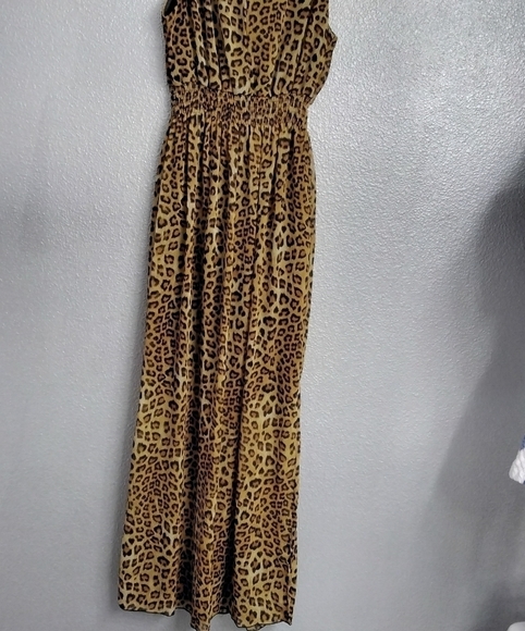 Enfocus Studio Women's Leopard Print Maxi Dress    Size 6 - Picture 3 of 4